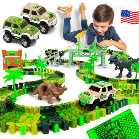 Dinosaur Race Car Track