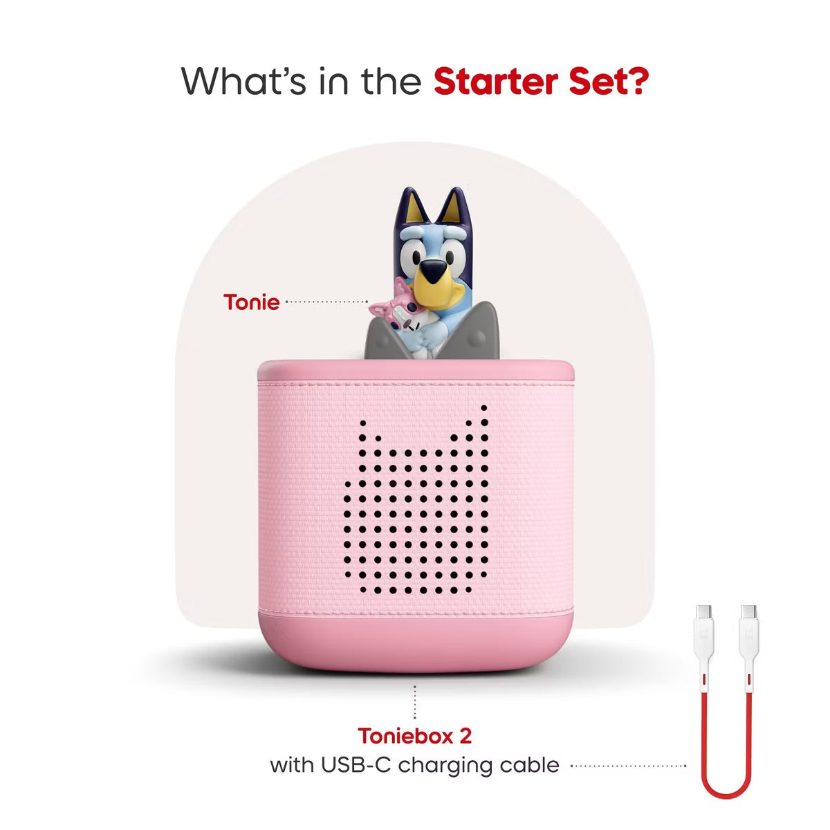 Bluey Toniebox 2 - Pink