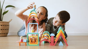 Montessori Rainbow Wooden Blocks