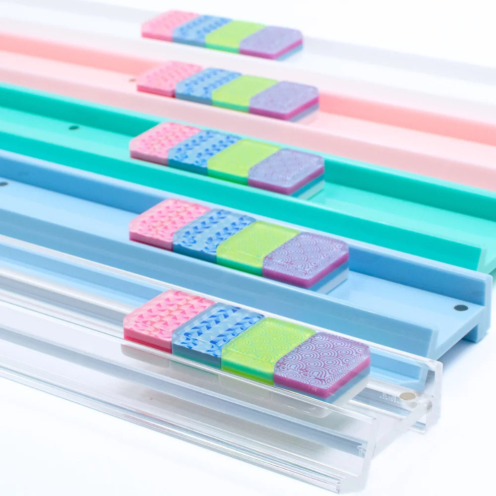Premium Acrylic Mahjong Rack | Solid Macaron Blue