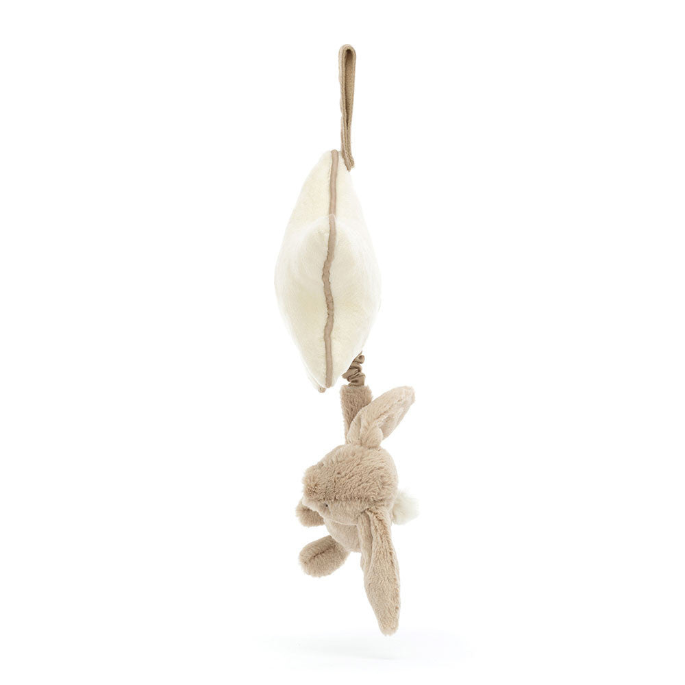 Bashful Bunny Musical Pull - Creme