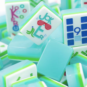 Petite Ocean Blue Mahjong Set | The Play Series