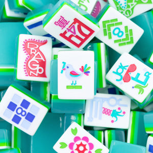 Petite Ocean Blue Mahjong Set | The Play Series