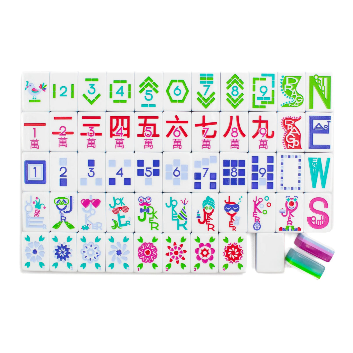 Petite Ocean Blue Mahjong Set | The Play Series
