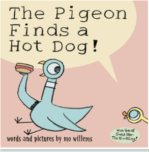 Pigeon Finds a Hot Dog