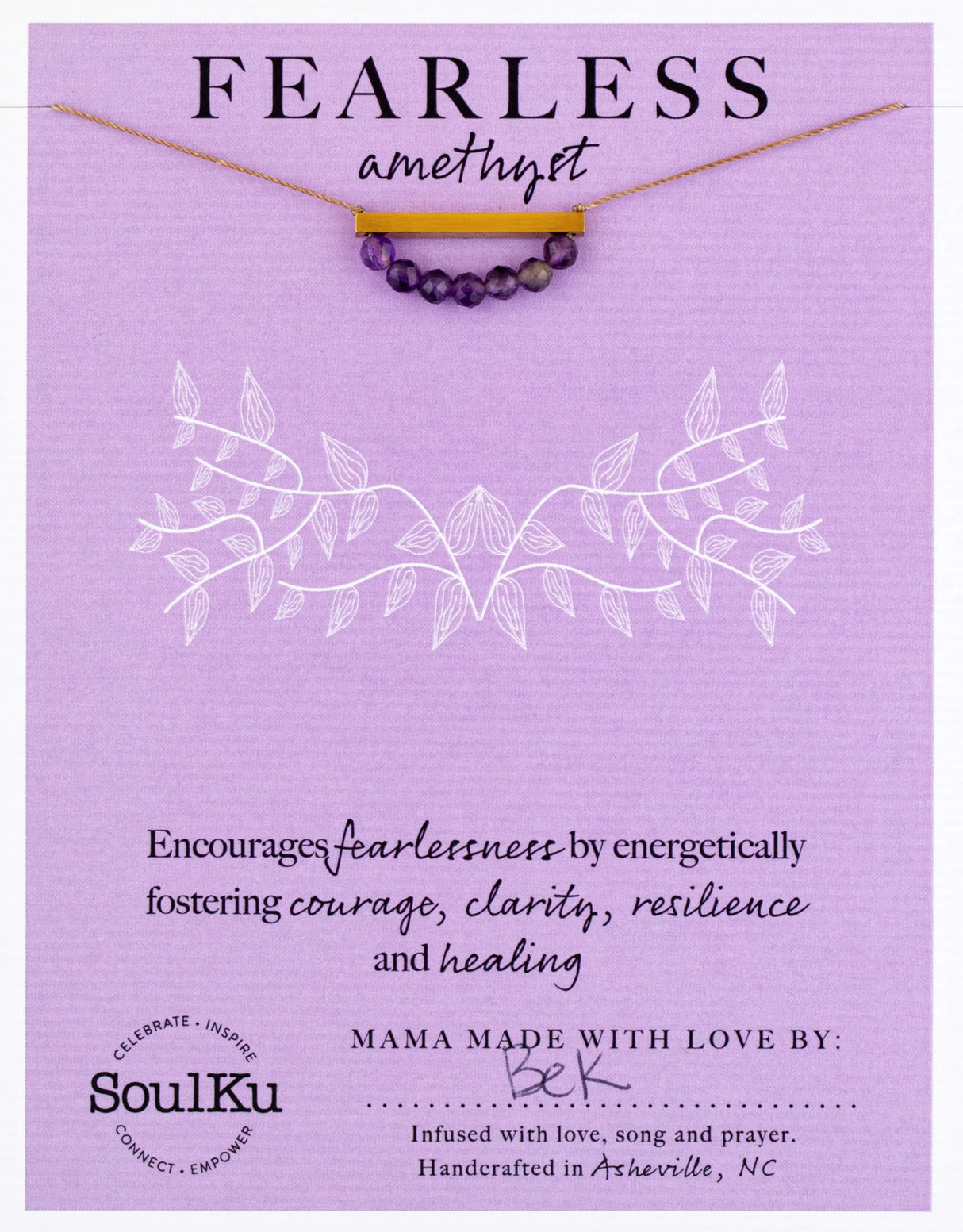 Soulku Amethyst Bar Fearless
