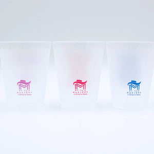 Mahjong Frosted Cups | 10 Different Designs in Every Pack