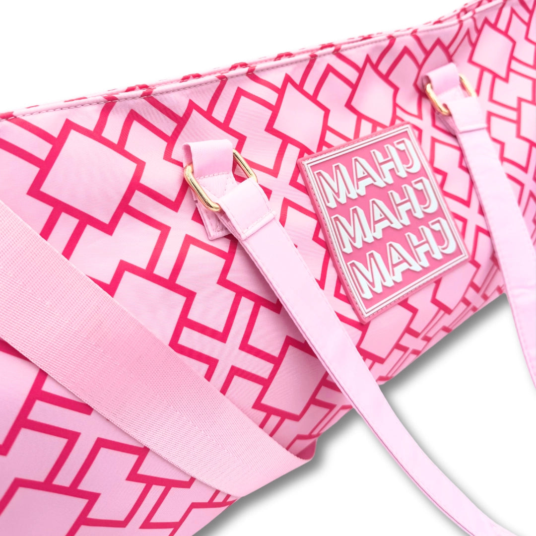 Mahjong Tote Bag | Wide with Zipper Closure