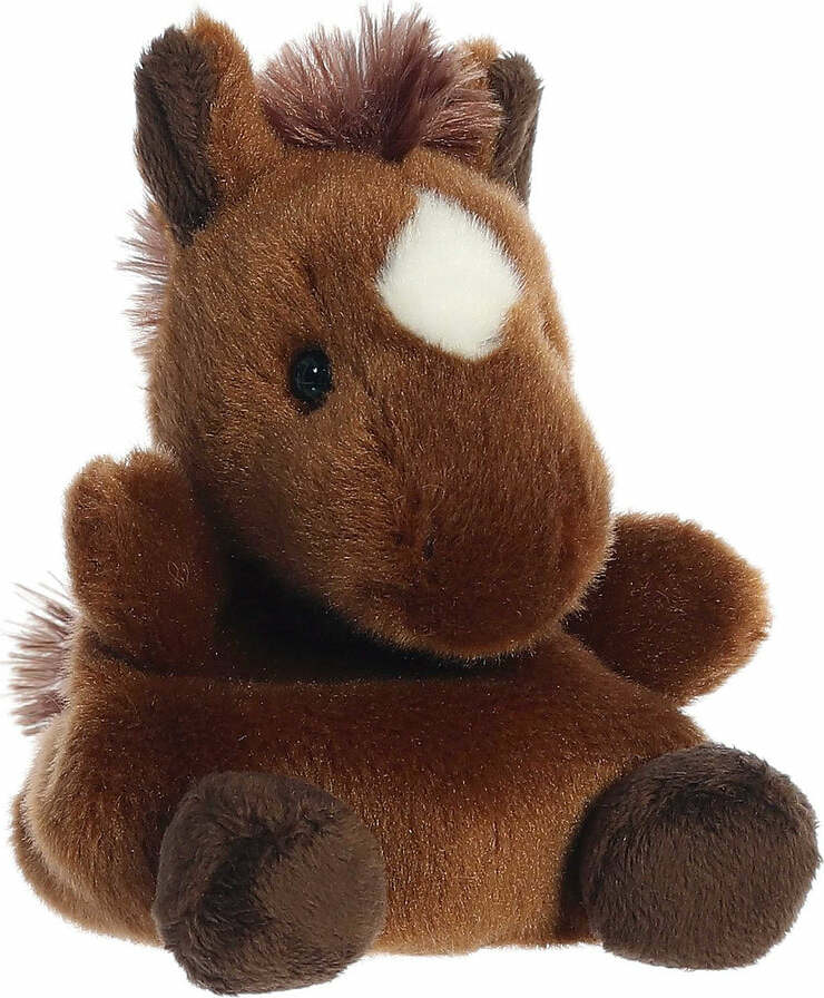 Aurora Palm Pals™ - 5" Truffle Brown Horse™