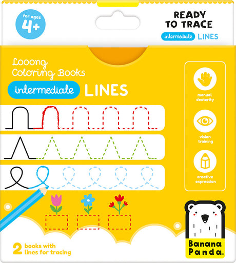 Looong Coloring Books Ready to Trace - Intermediate Lines