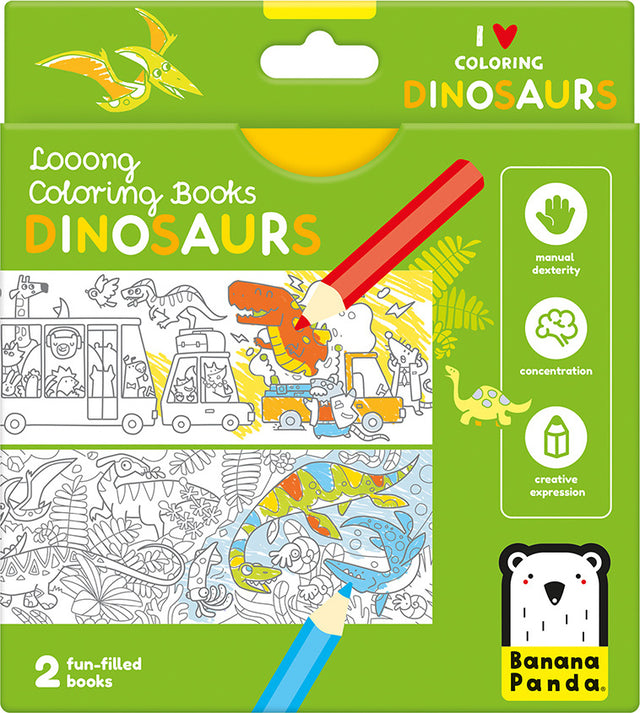 Looong Coloring Books - I Love Coloring Dinosaurs