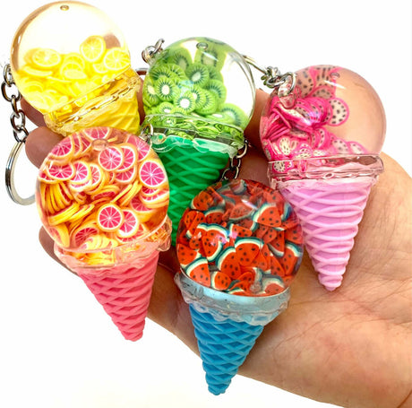 Fruit Ice Cream Floaty Key Charm (assorted)