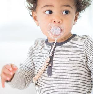 Oatmeal Pacifier Clip