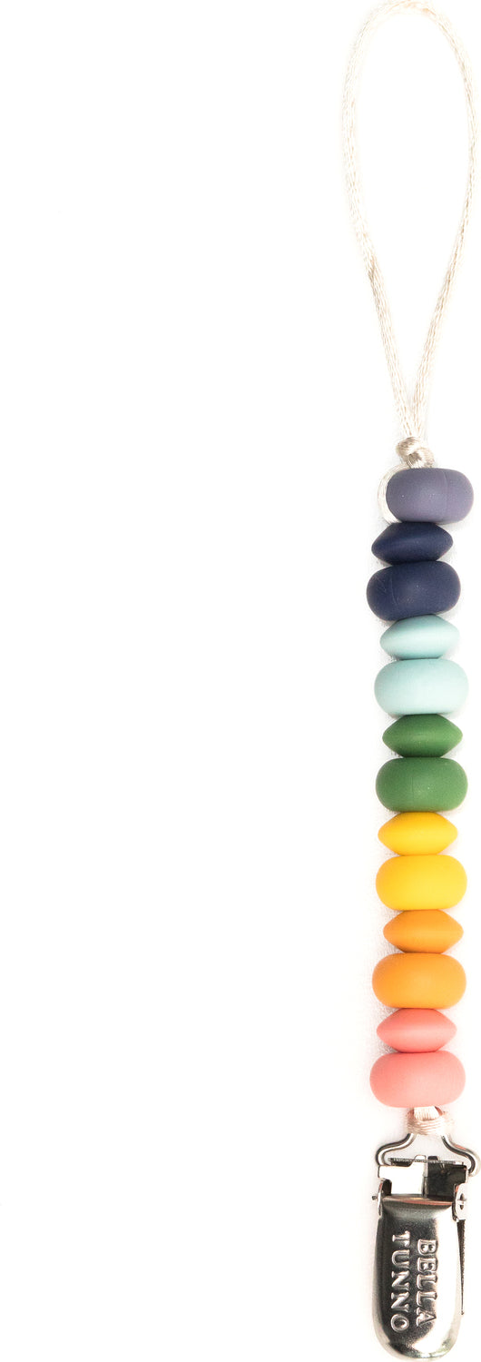 Rainbow Multi Pacifier Clip