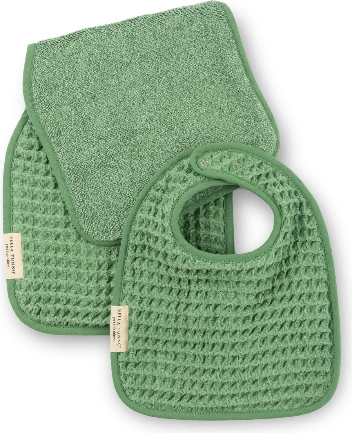 Reversible Bib + Burp Set Sea Foam