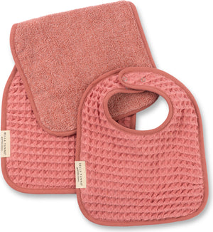 Reversible Bib + Burp Set Watermelon