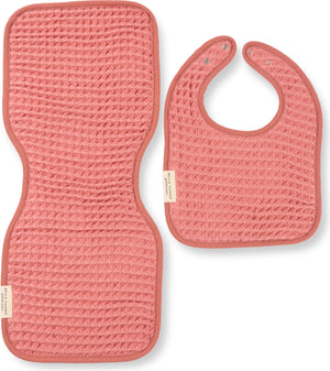 Reversible Bib + Burp Set Watermelon
