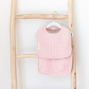 Reversible Bib + Burp Set Blush