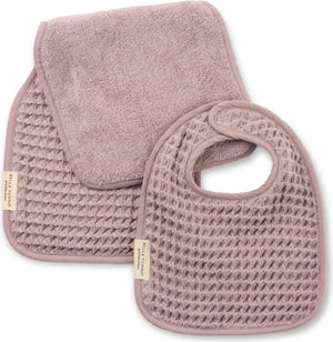 Reversible Bib + Burp Set Orchid