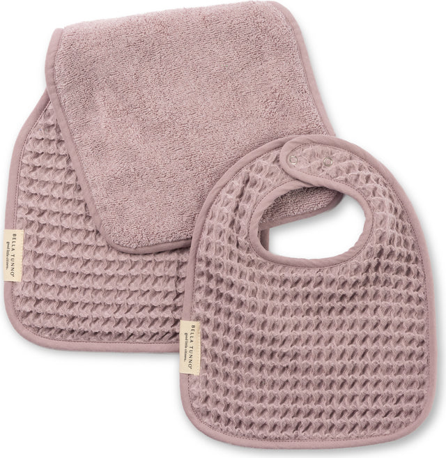 Reversible Bib + Burp Set Orchid