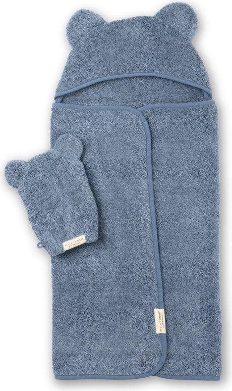 Hooded Towel + Wash Mitt Set Rain