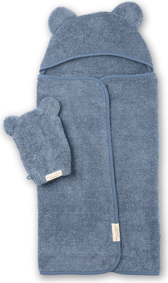 Hooded Towel + Wash Mitt Set Rain