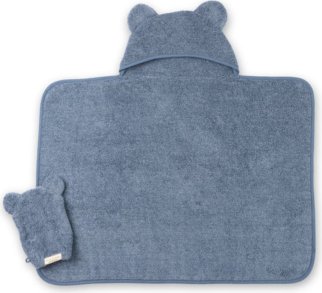 Hooded Towel + Wash Mitt Set Rain