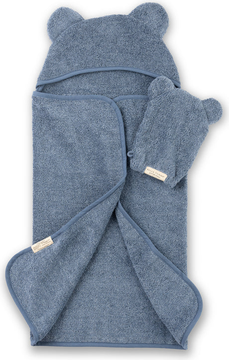 Hooded Towel + Wash Mitt Set Rain