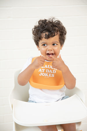 I Laugh at Dad Jokes Wonder Bib