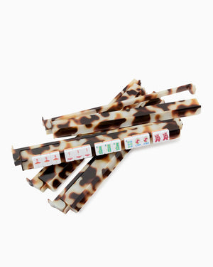 Oh My Mahjong Blond Tortoise Rack and Pusher