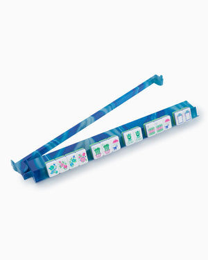 Oh My Mahjong Blue Lace Agate Rack and Pusher