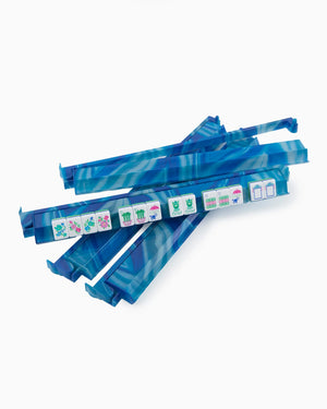 Oh My Mahjong Blue Lace Agate Rack and Pusher