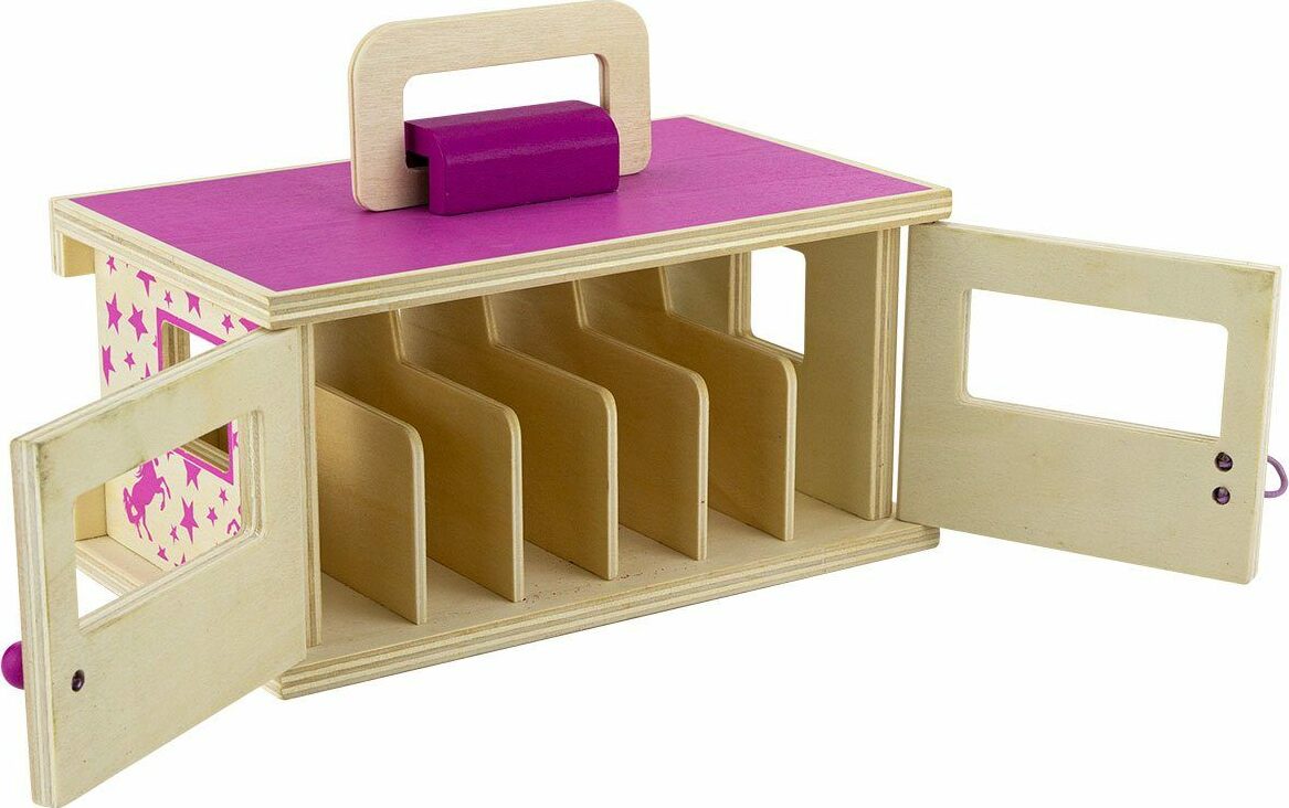 Unicorn Magic Wood Carry Stable with 6 Unicorns