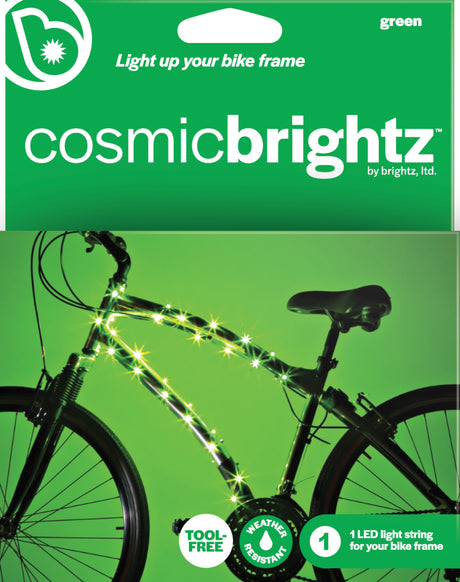 Cosmicbrightz Green Led Bicycle Frame Light