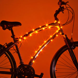 Cosmicbrightz Orange Led Bicycle Frame Light