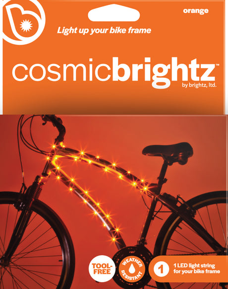 Cosmicbrightz Orange Led Bicycle Frame Light