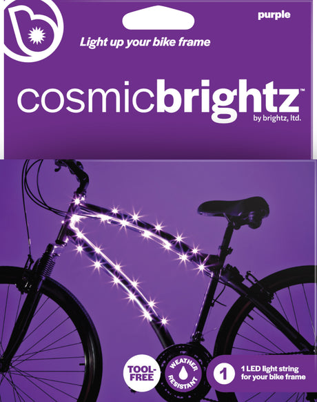 Cosmicbrightz Purple Led Bicycle Frame Light