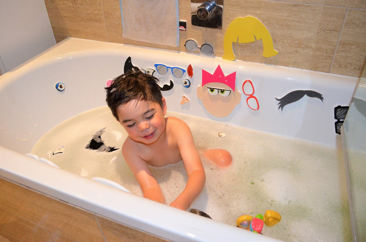 Bath Time Stickers Silly Faces