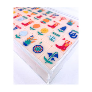 Mahjong Clear Acrylic Storage Box