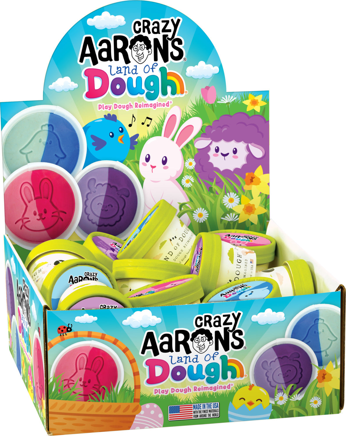 Land of Dough 18 Count 1.5 Ounce Cup Easter POP