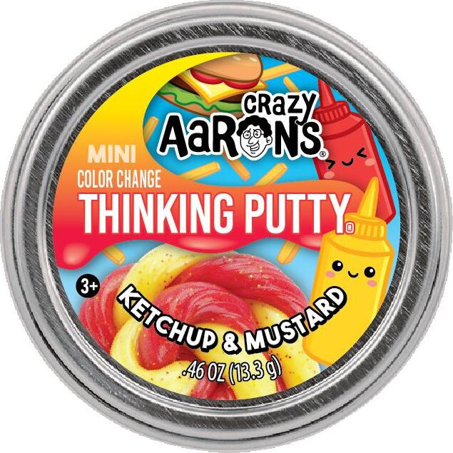 Ketchup & Mustard Thinking Putty (2" Mini Tin)