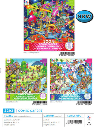 300 Piece Oversized Comic Capers (assorted)