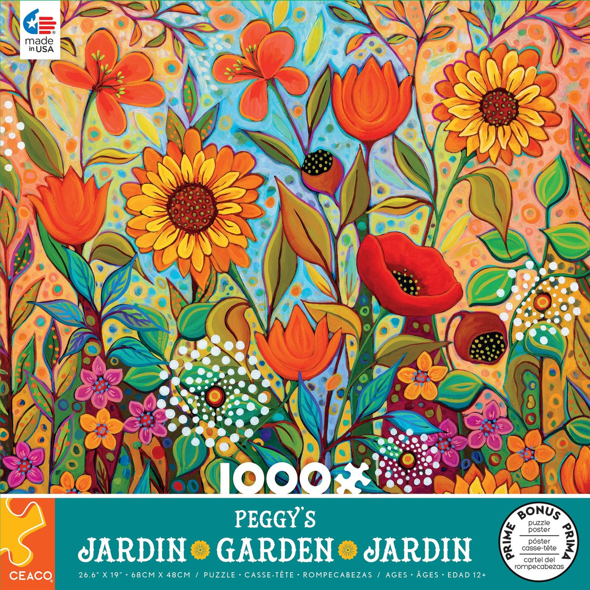 1000 Pc Peggy's Garden