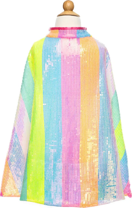 Stripy Sequin Cape (sizes 4-6)