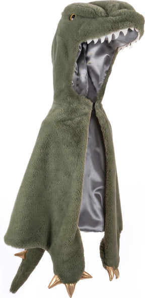 Green T-Rex Cuddle Cape (Size 3-4)