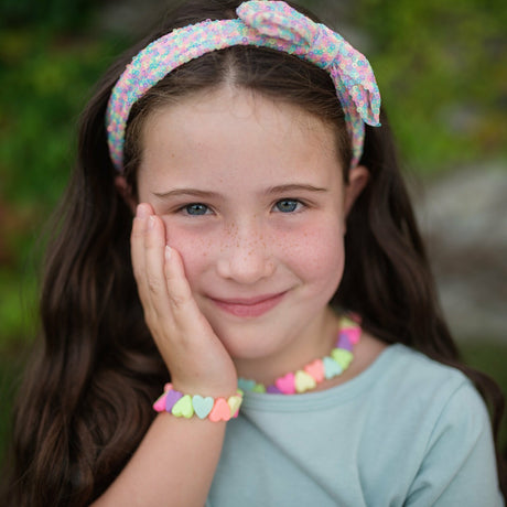 Sweet Tart Heart Necklace & Bracelet Set