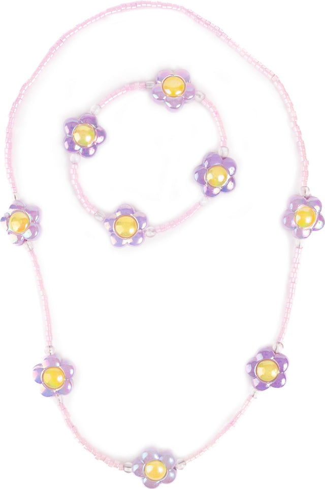 Crazy for Daisies Necklace & Bracelet Set, 2pc
