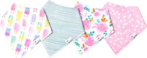 Summer Baby Bandana Bib Set (4-pack)