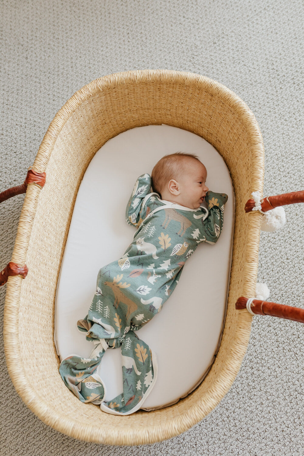 Atwood Newborn Knotted Gown