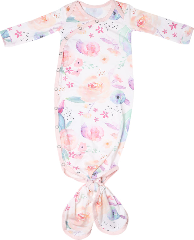 Bloom Knotted Gown 0-4mo